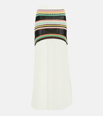 High-Rise-Maxirock aus Wolle | Chloé