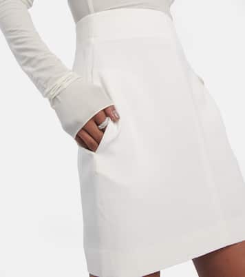Bridal cutout crêpe minidress | Nensi Dojaka