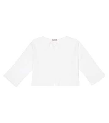 Cardigan raccourci en coton | Il Gufo
