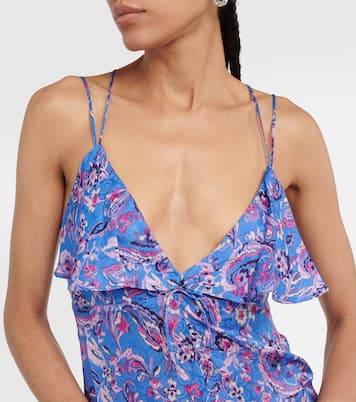 Paysa printed silk-blend midi dress | Isabel Marant