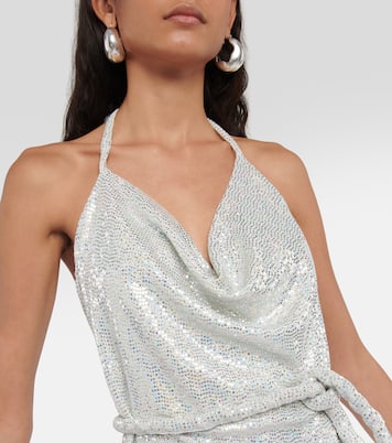 Sequined halterneck minidress | Dodo Bar Or