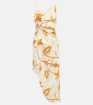 Vestido midi asimétrico estampado | Jacques Wei