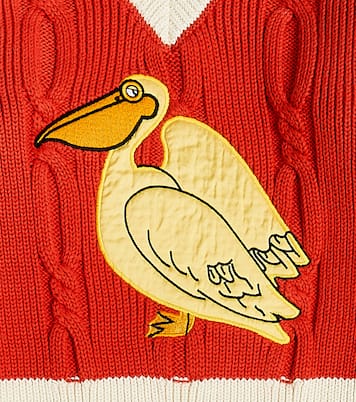 Jersey en punto de algodón bordado | Mini Rodini