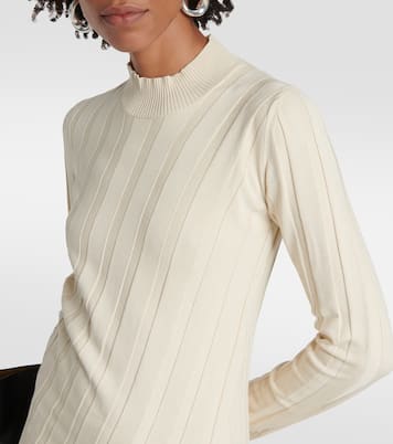 Pullover asimmetrico in maglia a coste | Stella McCartney