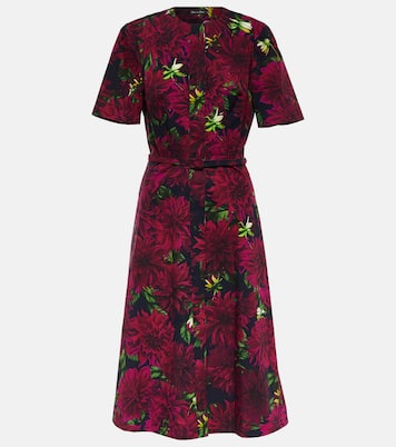 Midikleid aus Popeline | Oscar de la Renta