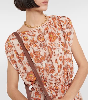 Edwina silk georgette maxi dress | Loro Piana