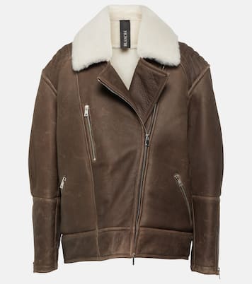 Chaqueta de piel con borrego | Blancha