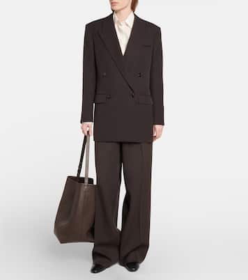 Large N/S leather tote bag | The Row
