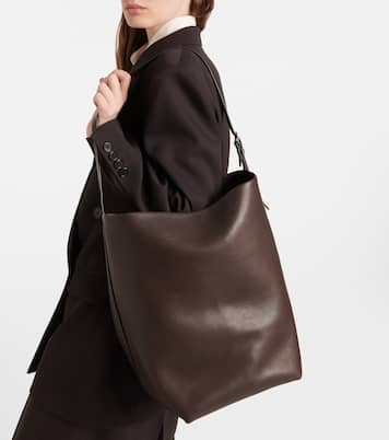 Large N/S leather tote bag | The Row