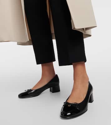 Bow leather pumps | Tory Burch