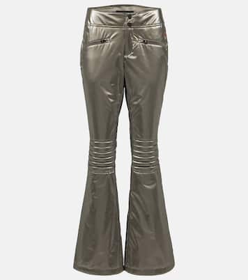 【希望者のみラッピング無料】 Aurora low-rise metallic flared ski pants in silver - Perfect Moment |  Mytheresa パンツ