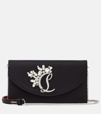 Clutch Loubi54 Small in seta e pelle | Christian Louboutin