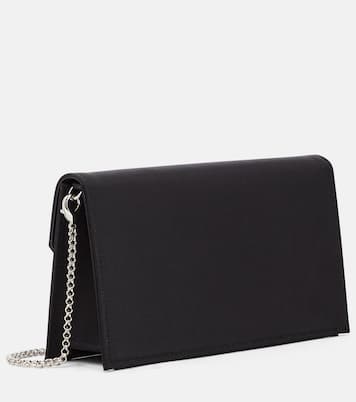 Clutch Loubi54 Small in seta e pelle | Christian Louboutin