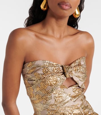 Minikleid aus Brokat | Johanna Ortiz