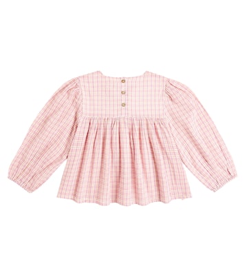 Blouse Vally en coton à carreaux | Louise Misha