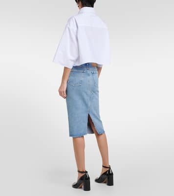 Jupe midi en jean | MM6 Maison Margiela