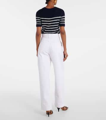 Jeans a gamba larga Hewitt a vita alta | Khaite