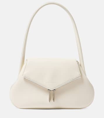 Borsa a spalla Gemini Flat in pelle | Amina Muaddi