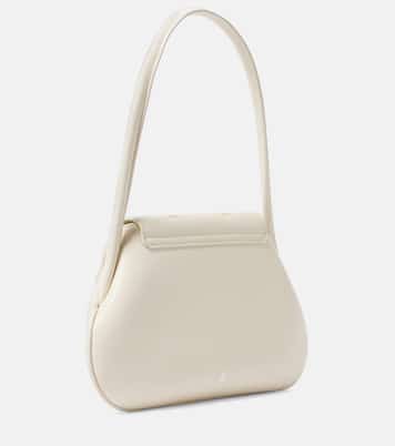 Borsa a spalla Gemini Flat in pelle | Amina Muaddi