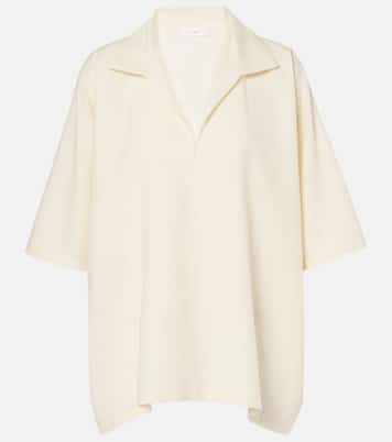 Wen wool, silk and linen top | The Row