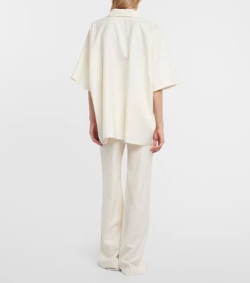 Wen wool, silk and linen top | The Row