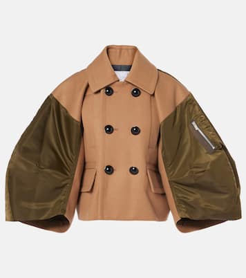 Wool and twill jacket | Sacai