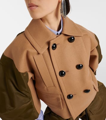 Wool and twill jacket | Sacai