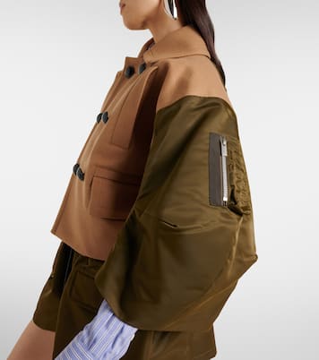 Wool and twill jacket | Sacai