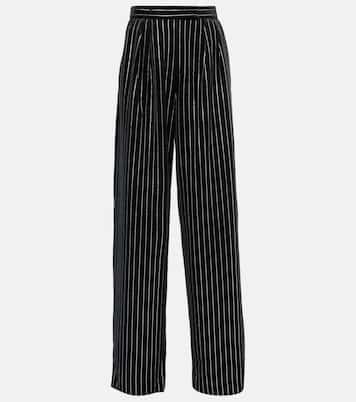 Pantaloni in velluto con cristalli | Alex Perry
