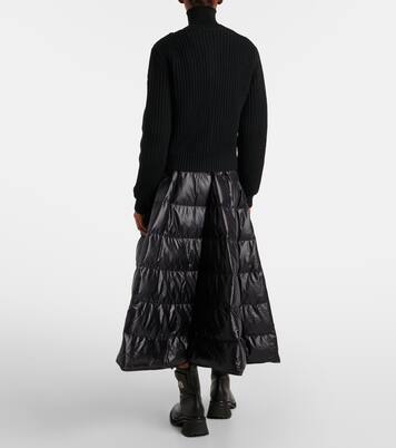 Down-paneled virgin wool cardigan | Moncler