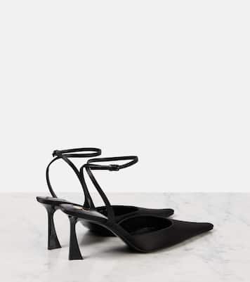Pumps slingback Aimée 75 in raso | Saint Laurent