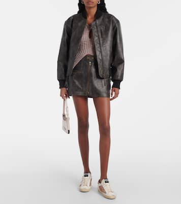Baskets Super-Star en cuir à paillettes | Golden Goose