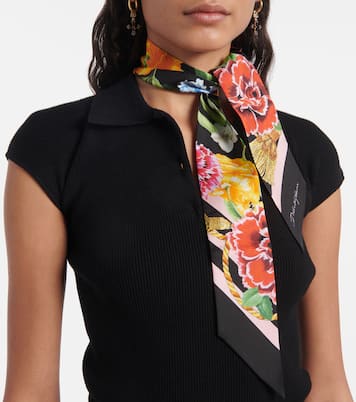 Foulard in twill di seta | Dolce&Gabbana