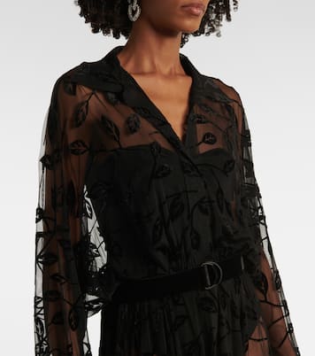 Maxikleid aus Mesh | Norma Kamali