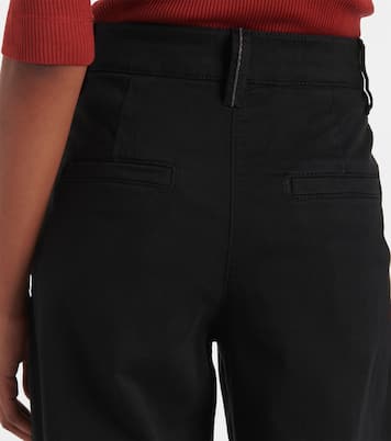 Jeans a gamba larga e vita alta | Brunello Cucinelli