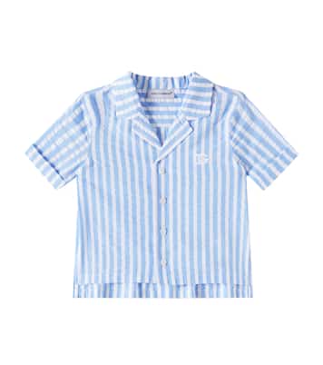 Baby - Camicia in cotone a righe | Dolce&Gabbana Kids