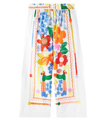 Pantaloni in cotone con stampa floreale | Fábula