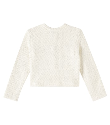 Sequined cotton-blend cardigan | Self-Portrait Kids