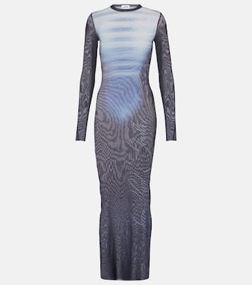 Bedrucktes Maxikleid La Male aus Mesh | Jean Paul Gaultier