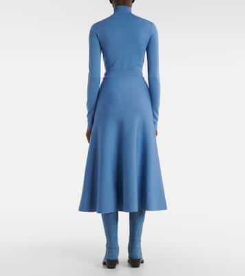 Jupe midi Freddie en laine, cachemire et soie | Gabriela Hearst