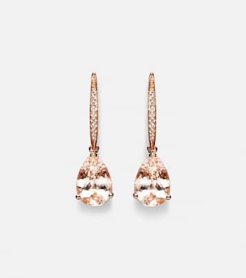 Boucles d'oreilles Blush en or rose 18 ct, diamants et morganites | Bucherer Fine Jewellery