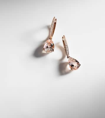 Boucles d'oreilles Blush en or rose 18 ct, diamants et morganites | Bucherer Fine Jewellery