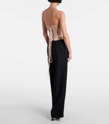 Body corsé de malla | Mugler