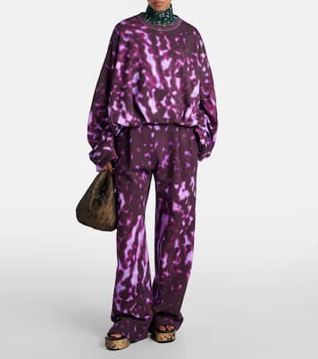 Pantalones deportivos rectos de algodón | Dries Van Noten