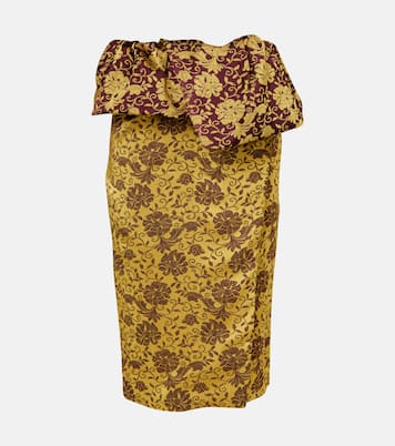 Jupe midi à fleurs | Dries Van Noten