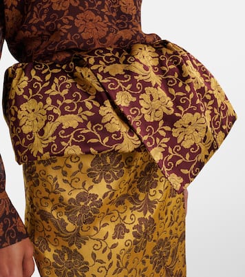 Jupe midi à fleurs | Dries Van Noten