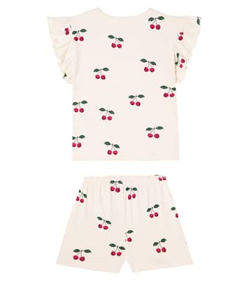 Top e shorts Lin in cotone con volant | Konges Sløjd