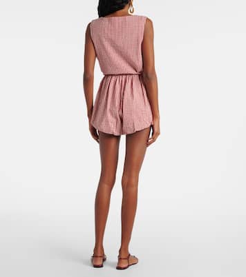 Aurelia gingham cotton shorts | Posse