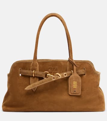 Adventure suede tote bag | Miu Miu