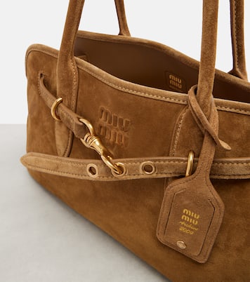 Adventure suede tote bag | Miu Miu